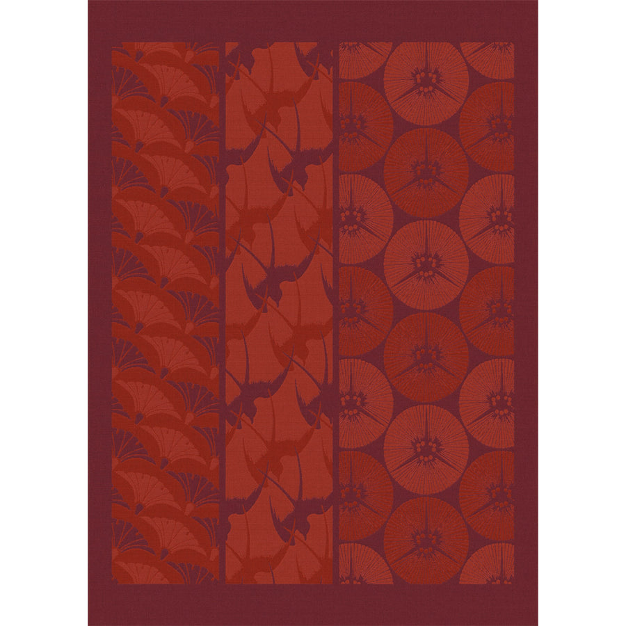 Le Jacquard Francais Yukata Red Tea Towel