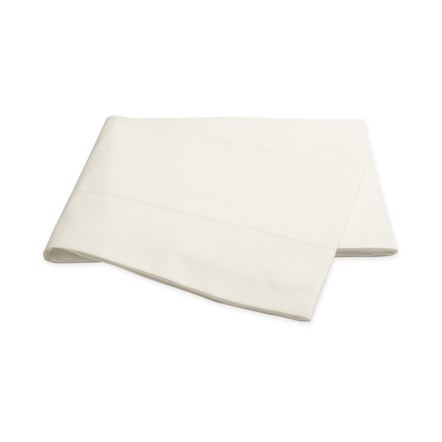 Matouk Luca Hemstitch Ivory Flat Sheet