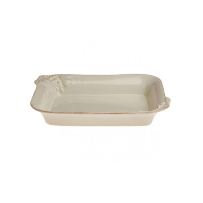 Casafina Madeira Harvest Vanilla Cream Medium Rectangular Baker