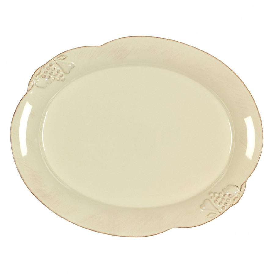 Madeira Harvest Vanilla Cream Oval Platter