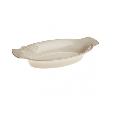 Casafina Madeira Harvest Vanilla Cream Small Oval Gratin