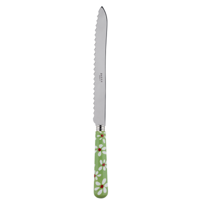 Sabre Paris Marguerite Garden Green Bread Knife