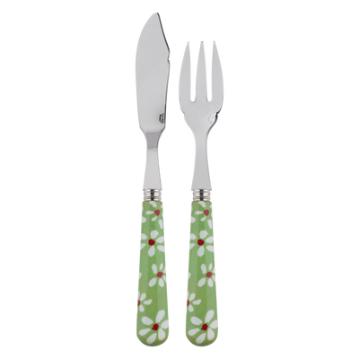 Sabre Paris Marguerite Garden Green Fish Set