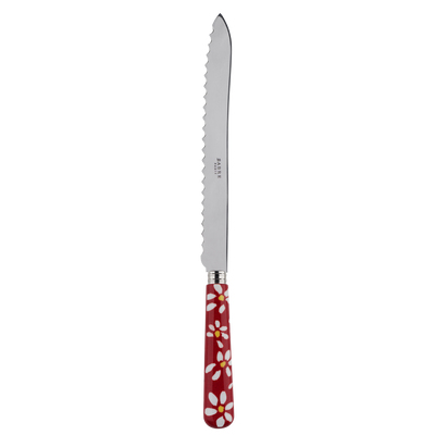 Sabre Paris Marguerite Red Bread Knife