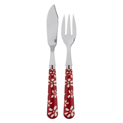 Sabre Paris Marguerite Red Fish Set