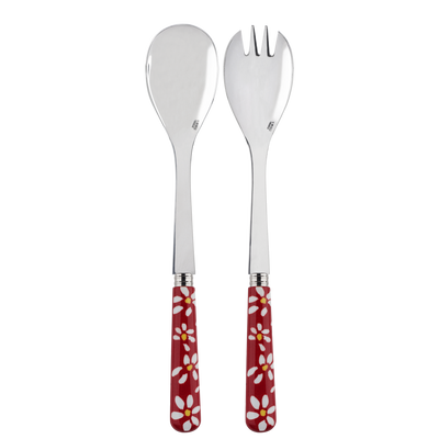 Sabre Paris Marguerite Red Salad Set