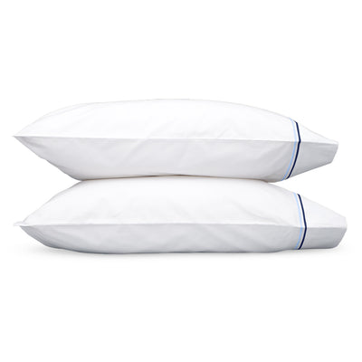 Matouk Essex Navy Pillowcases