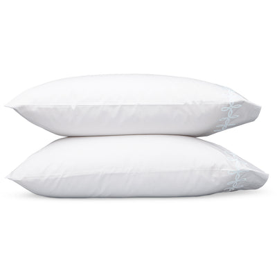 Matouk Gordian Knot Blue Pillowcases
