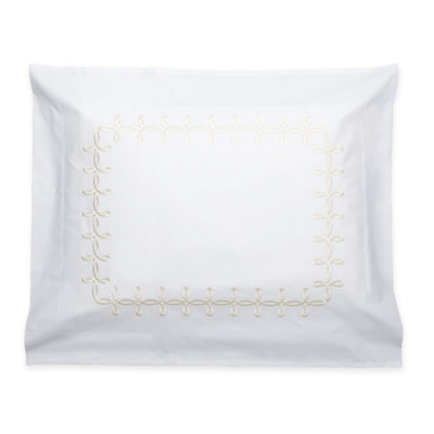 Matouk Gordian Knot Cream Pillow Sham