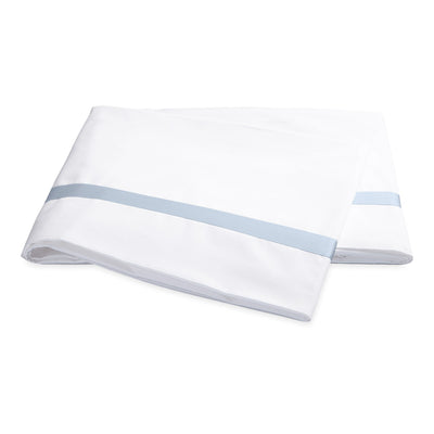 Matouk Lowell Blue Flat Sheet