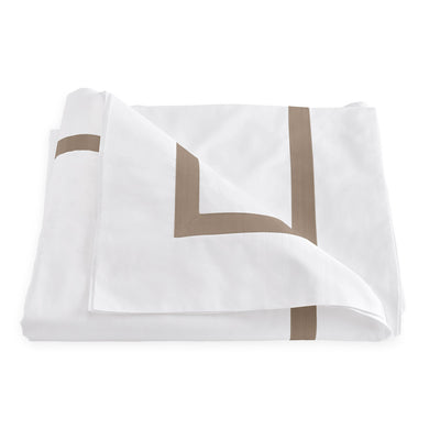 Matouk Lowell Khaki Duvet Cover