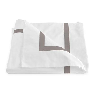 Matouk Lowell Platinum Duvet Cover