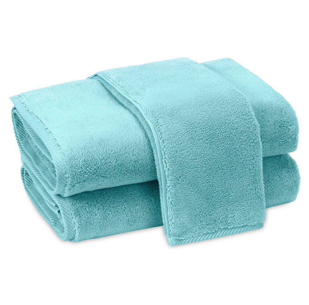 Matouk Milagro Bahama Blue Bath Towels - Main Image
