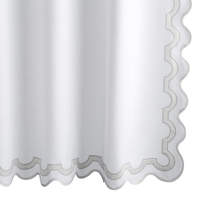 Matouk Mirasol Silver Shower Curtain