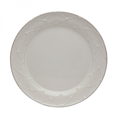 Casafina Meridian White Decorated Dinner Plate