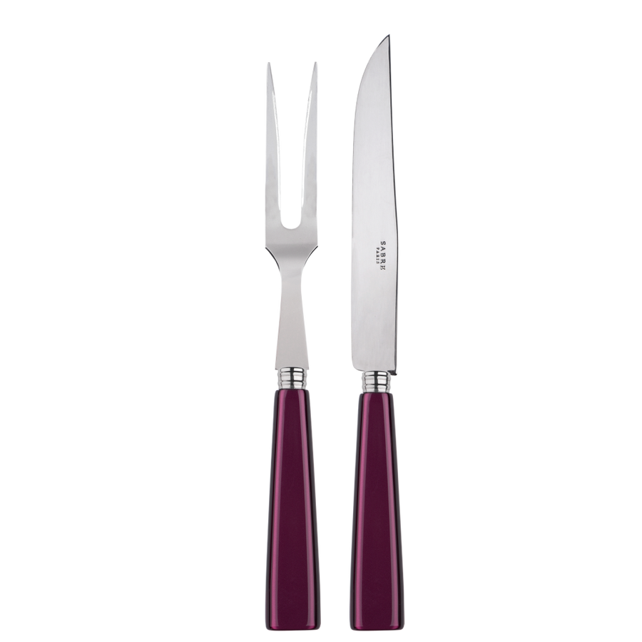 Sabre Paris Natura Aubergine Carving Set
