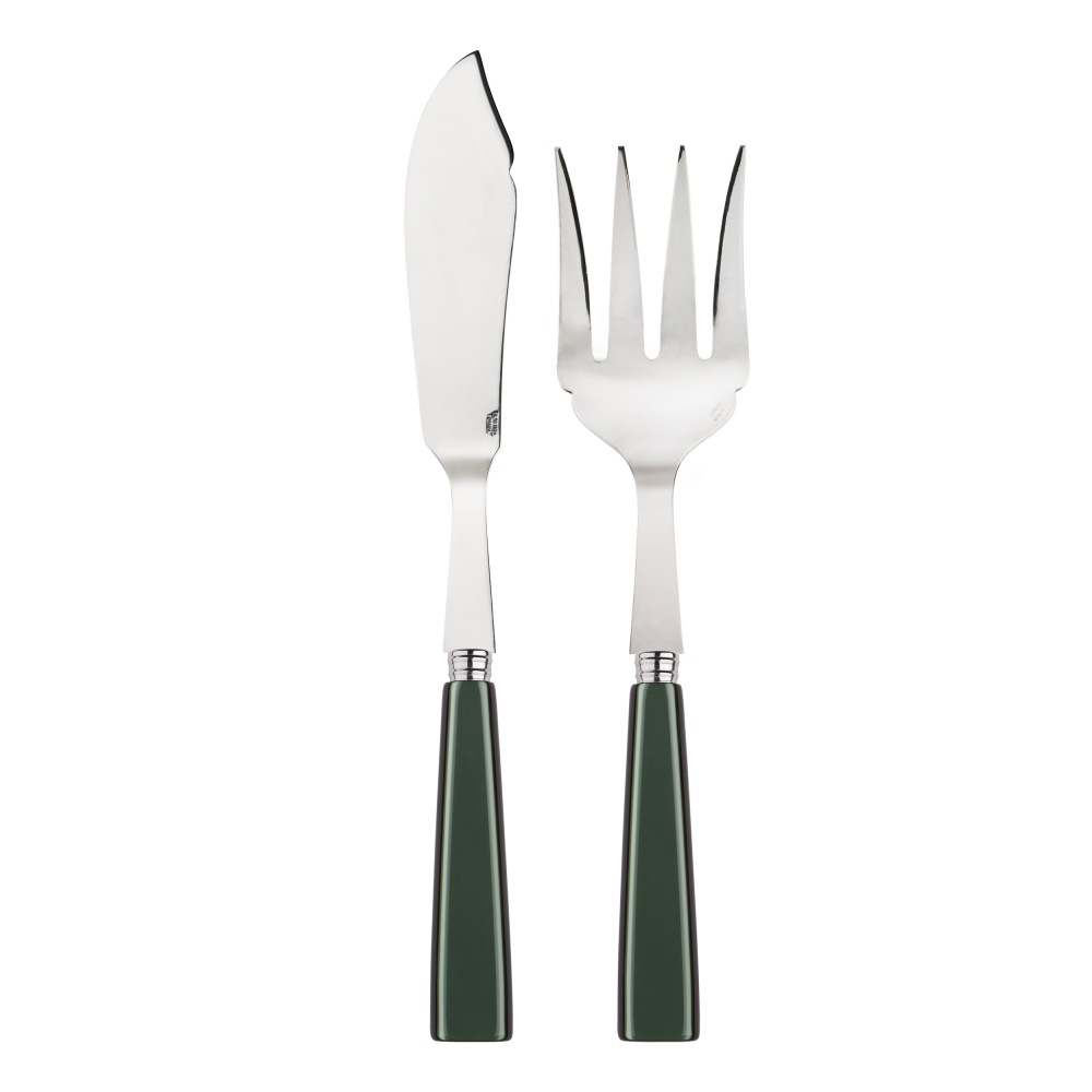 Sabre Paris Natura Dark Green Fish Serving Set