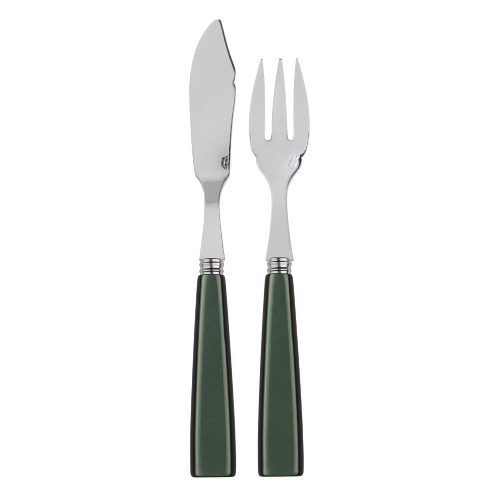 Sabre Paris Natura Dark Green Fish Set