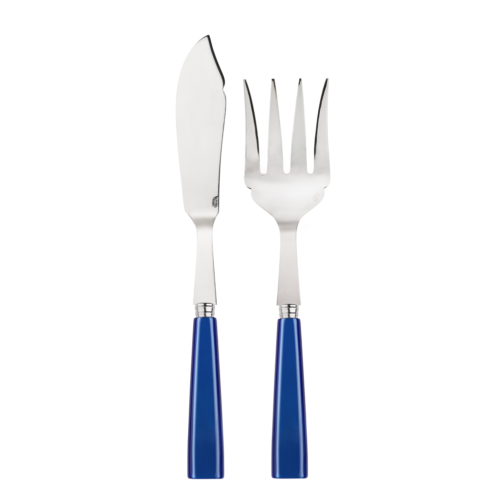 Sabre Paris Natura Lapis Blue Fish Serving Set