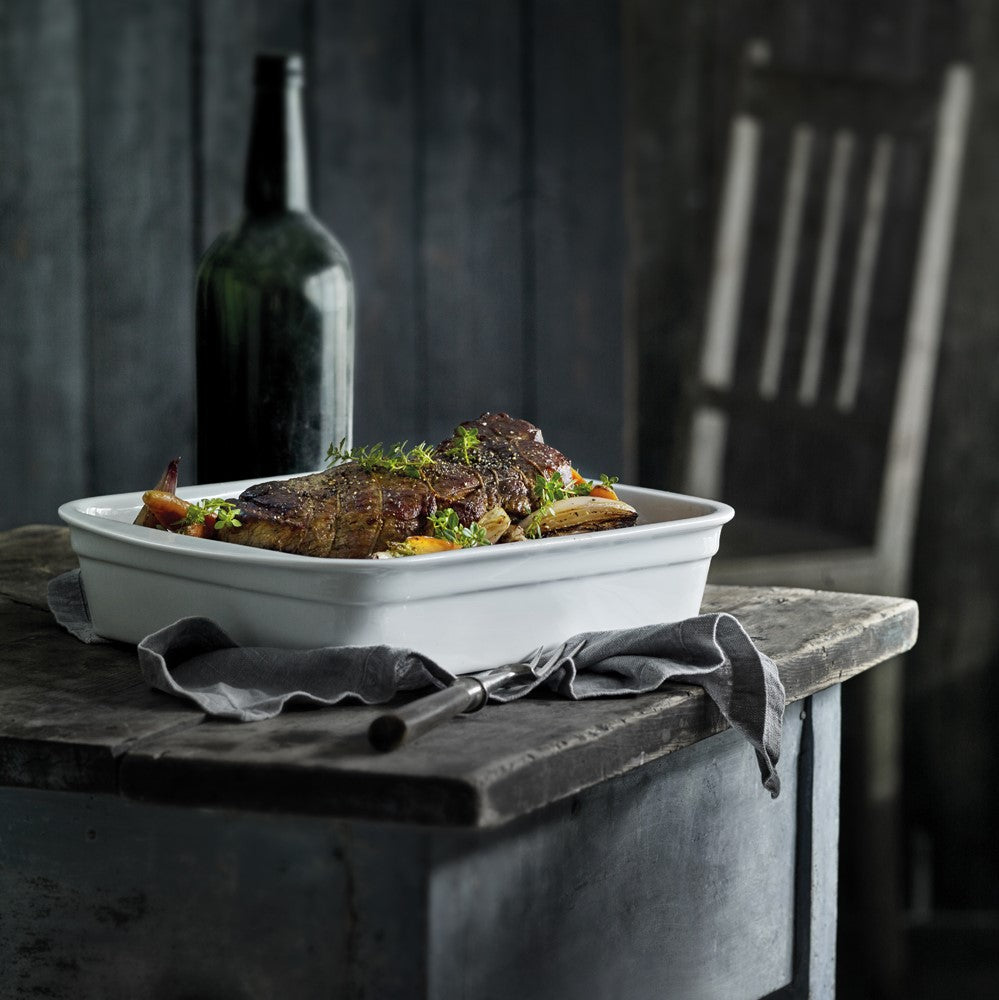 Pillivuyt Extra Large Deep Rectangular Eared Roaster