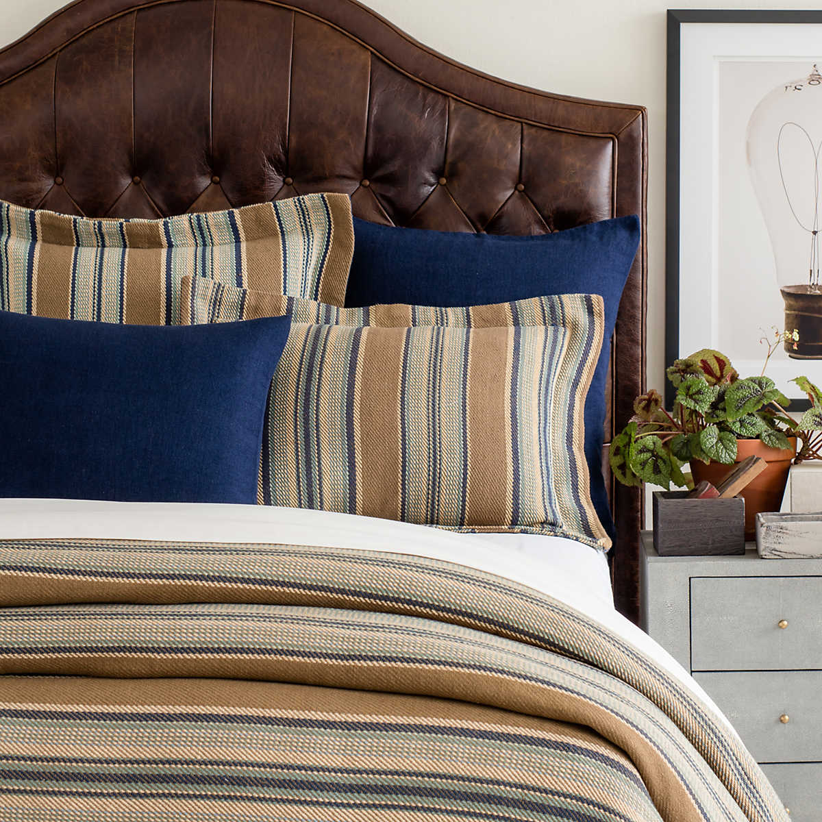 Pine Cone Hill Blue Heron Blanket