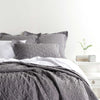 Pine Cone Hill Washed Linen Grey Quilt