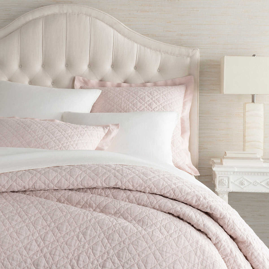 Pine Cone Hill Washed Linen Slipper Pink Quilt