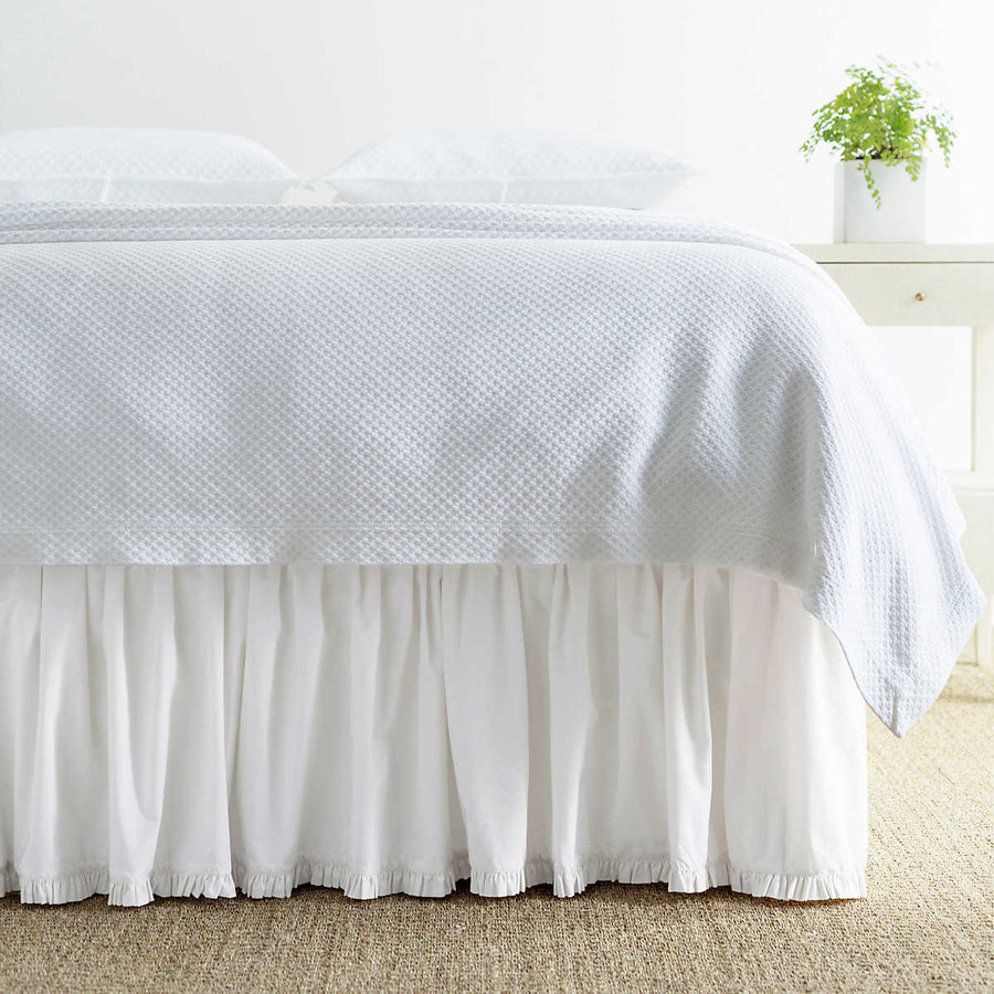 Pine Cone Hill Classic Ruffle White Bed Skirt