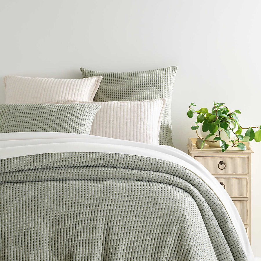 Pine Cone Hill Pick Stitch Evergreen Matelasse