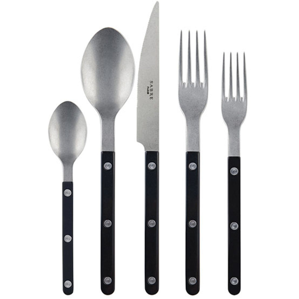 Sabre Paris Bistrot Vintage Black 5-piece Place Setting