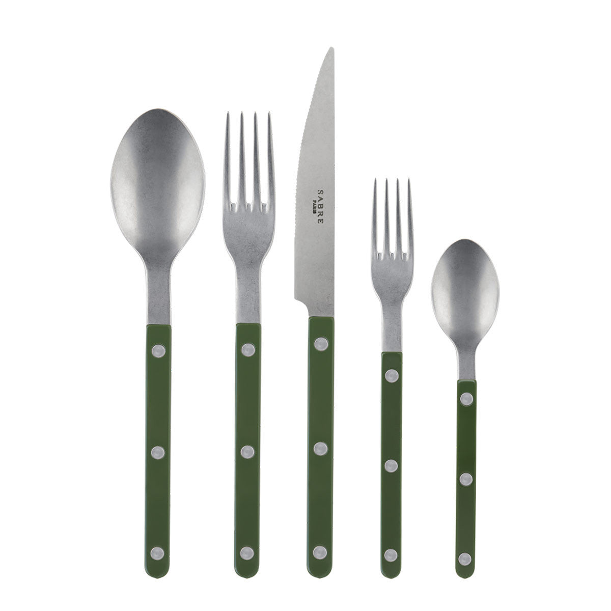 Sabre Paris Bistrot Vintage Dark Green 5-piece Place Setting