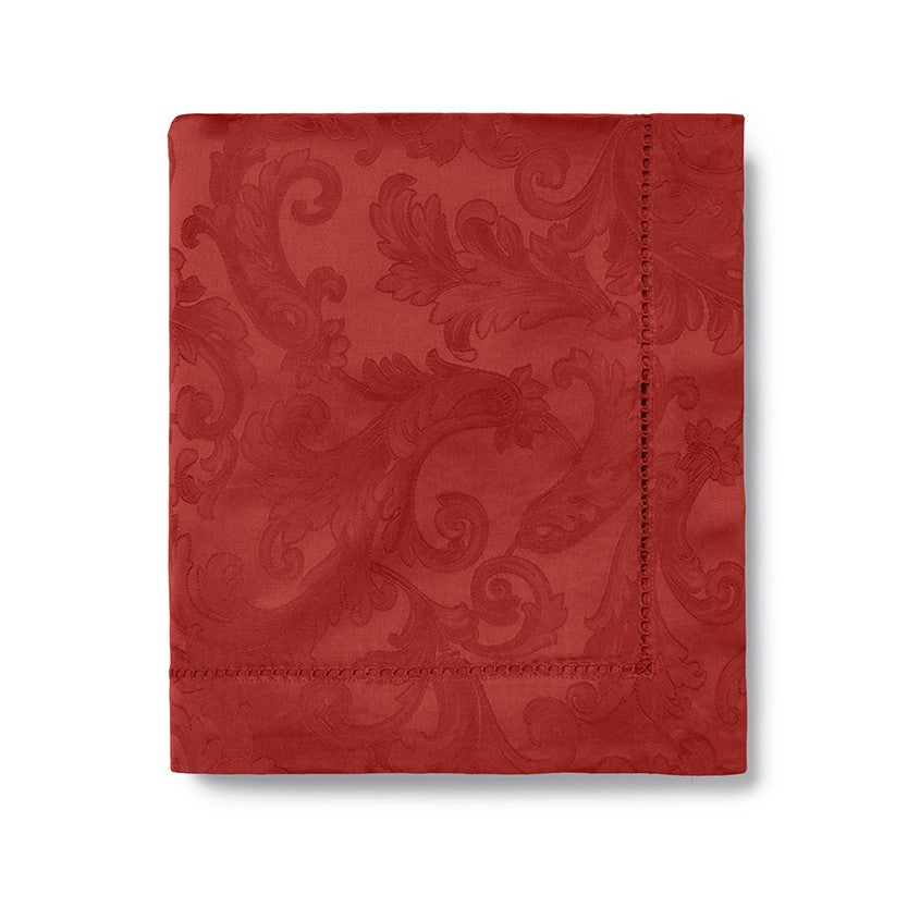 Sferra Acanthus Garnet Table Linens