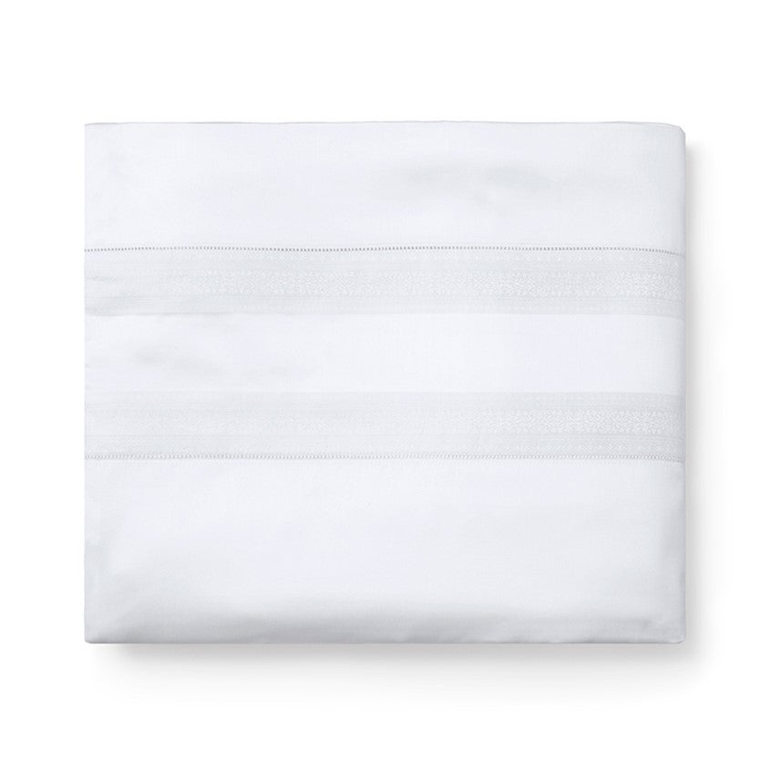 Sferra Capri White Duvet Cover