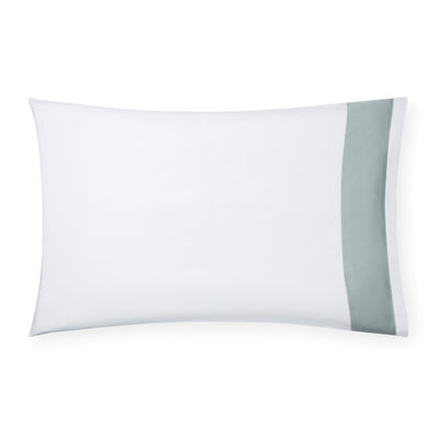 Sferra Casida White/Seagreen Pillowcase