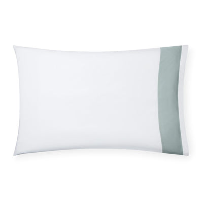 Sferra Casida White/Seagreen Pillowcase