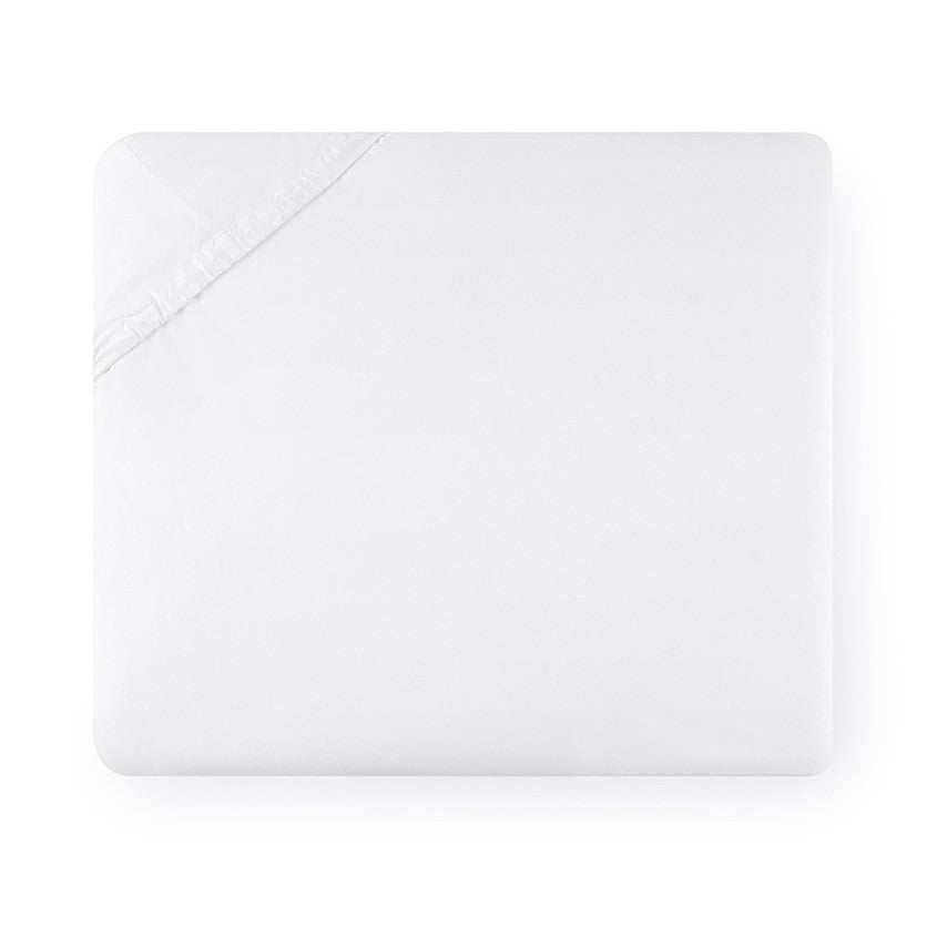 Sferra Celeste White Fitted Sheet