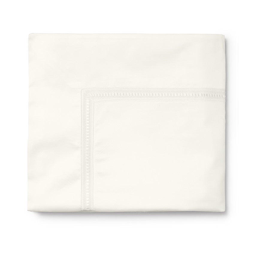 Sferra Diamante Ivory Flat Sheet