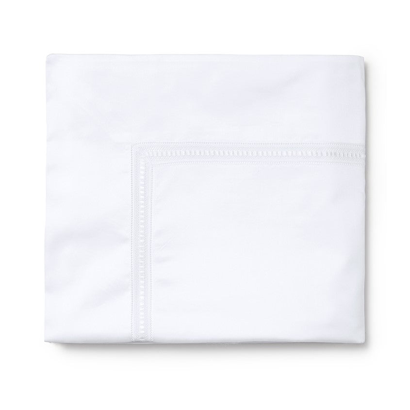 Sferra Diamante White Flat Sheet