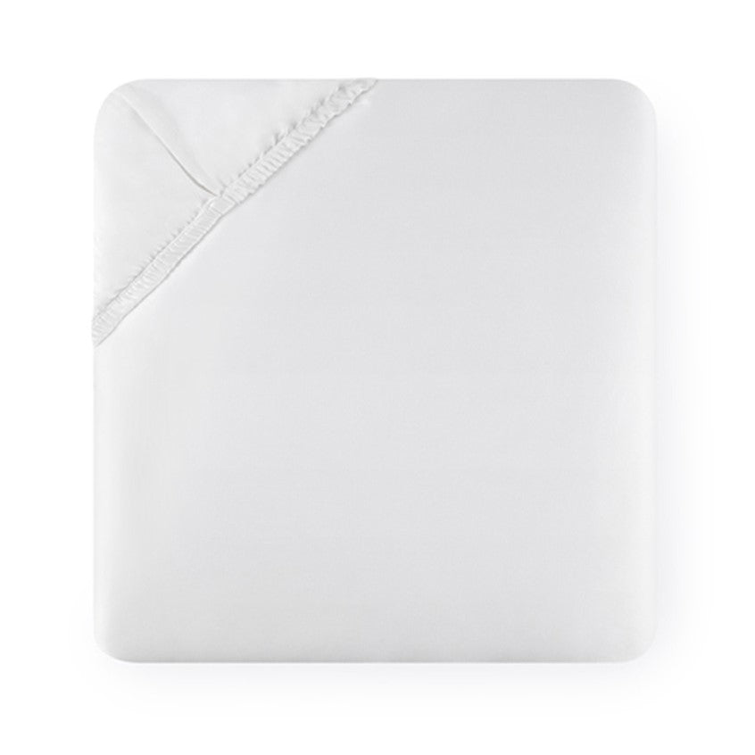 Sferra Fiona White Fitted Sheet