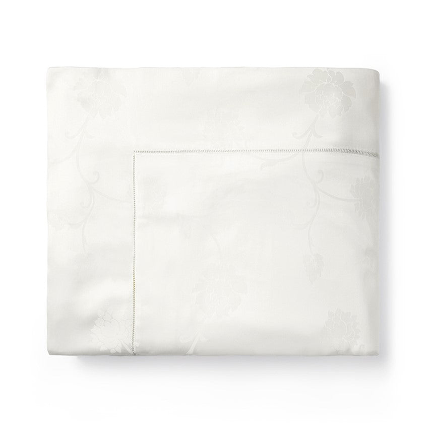 Sferra Giza 45 Jacquard Ivory Duvet Cover