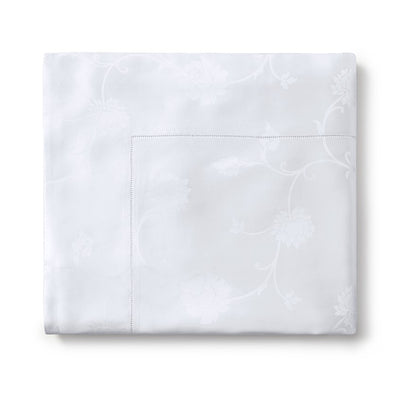 Sferra Giza 45 Jacquard White Flat Sheet