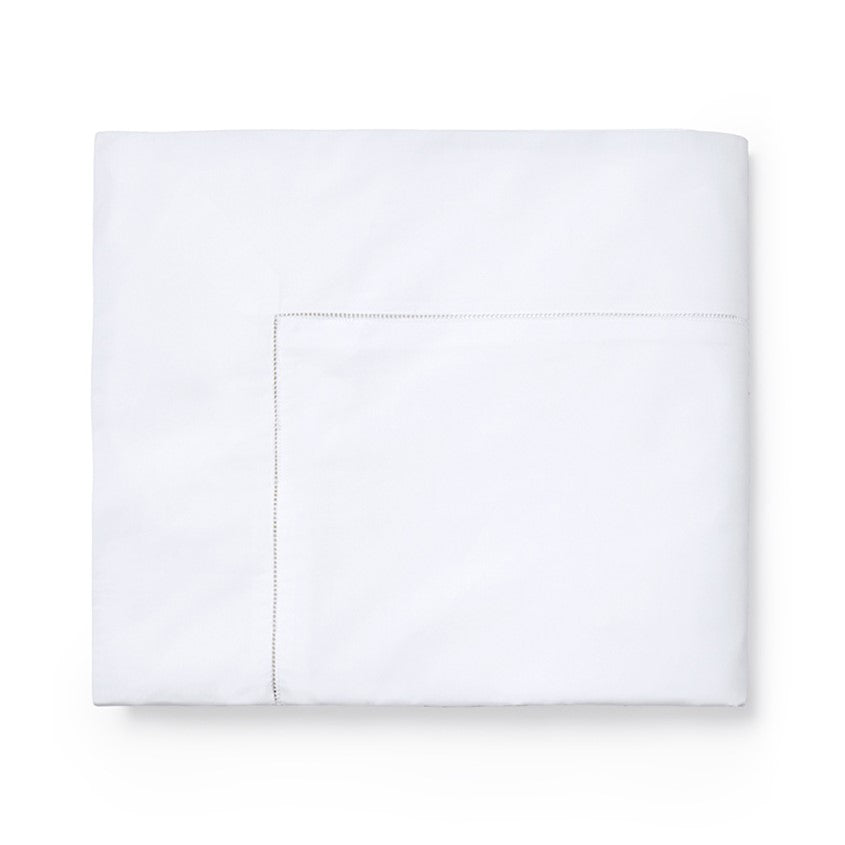 Sferra Giza 45 Percale White Duvet Cover