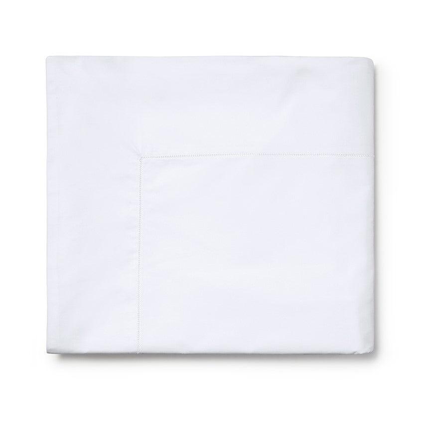 Sferra Giza 45 Percale White Flat Sheet