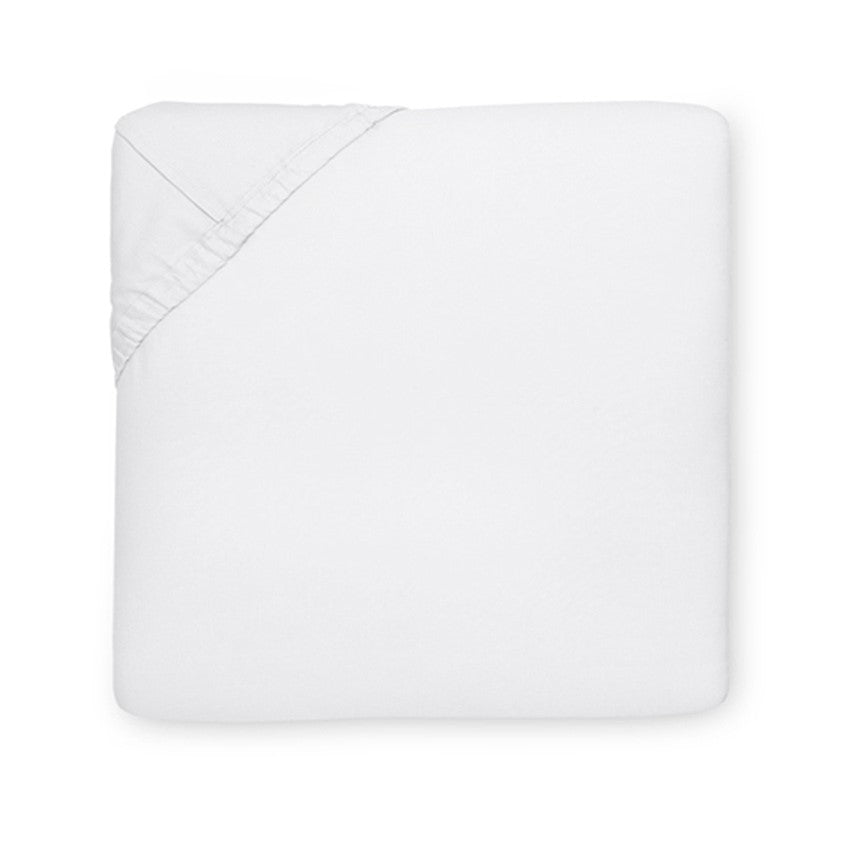 Sferra Giza 45 Sateen White Fitted Sheet