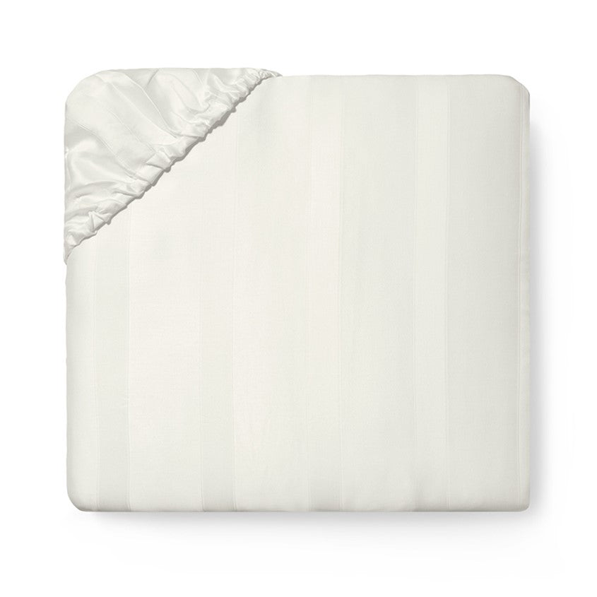 Sferra Giza 45 Stripe Ivory Fitted Sheet