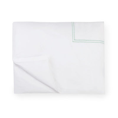 Sferra Grande Hotel White/Mist Duvet Cover