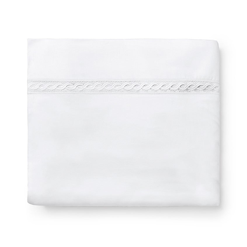 Sferra Millesimo White Duvet Cover