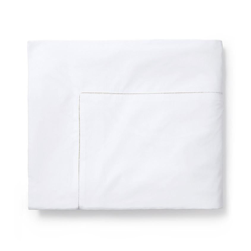 Sferra Sereno White Flat Sheet