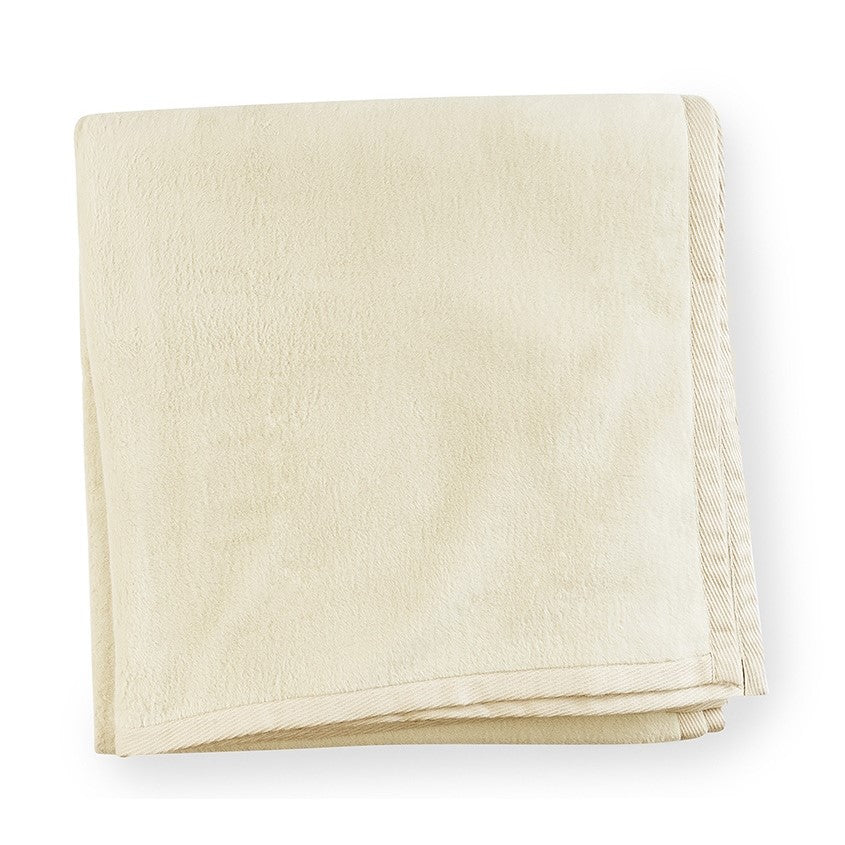 Sferra St. Moritz Ivory Blanket