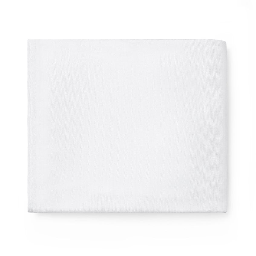 Sferra Tesoro White Duvet Cover